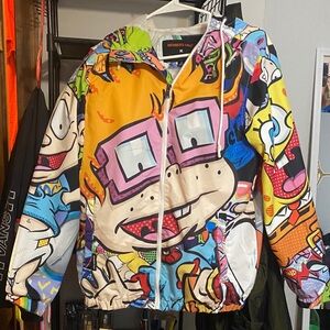 Official Nickelodeon Members Only Multicolor Cartoon Graphic Jacket
